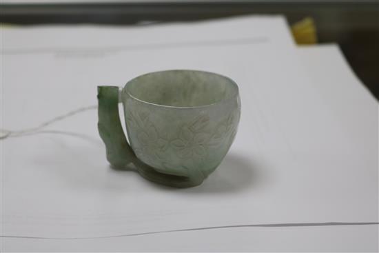 A Chinese jadeite cup